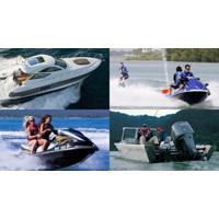 A collage of boating activities showcasing safe boating practices, including a luxury motor yacht cruising on open water, two individuals riding a personal watercraft, a wakeboarder being towed by a jet ski, and two boaters fishing from a motorized vessel. The image emphasizes boating safety, responsible boating, and the importance of boating education for obtaining a Connecticut Safe Boating Certificate and boater’s license. The image captures the excitement and variety of boating activities, but behind every adventure is a commitment to safety. Whether you’re cruising in style, riding the waves, or casting a line, remember that education is the key to a safe and enjoyable experience. With Connecticut Boating Certificates, you gain the confidence to explore, the skills to handle challenges, and the certification to operate legally. Tues-Wed 2 Night Online Boating Certificate Course. Saturday 1-Day Online Boating Certificate Course.